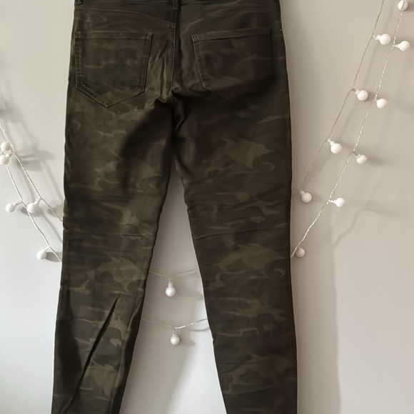 Zara Z1975 skinny moto camouflage high rise denim jeans size 36 / 4 - Picture 8 of 9